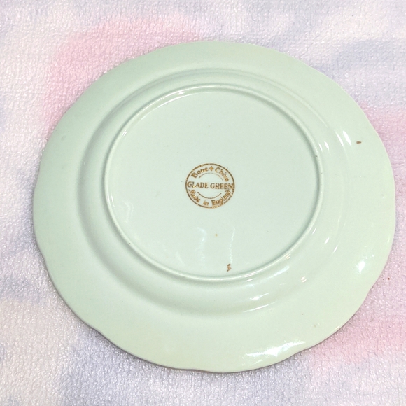 Glade green bone china small plates - Picture 4 of 7